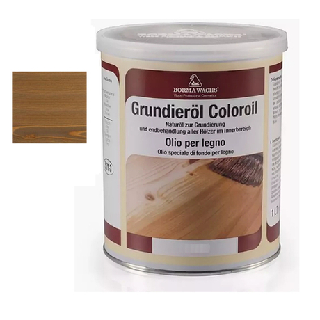 Масляное покрытие для полов и паркета Grundierol 1 л цвет 5 рустикальный дуб для внутренних работ Borma R3910-5
