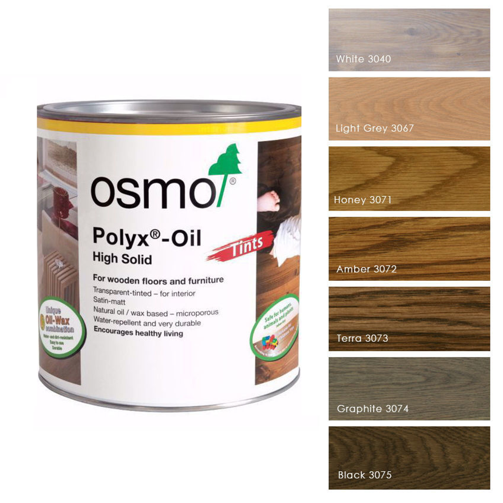 Новинка! Цветное масло с твердым воском Osmo 3074 Графит 0,22 л Hartwachs-Ol Farbig слабо пигментированное для внутренних работ 10100310_2
