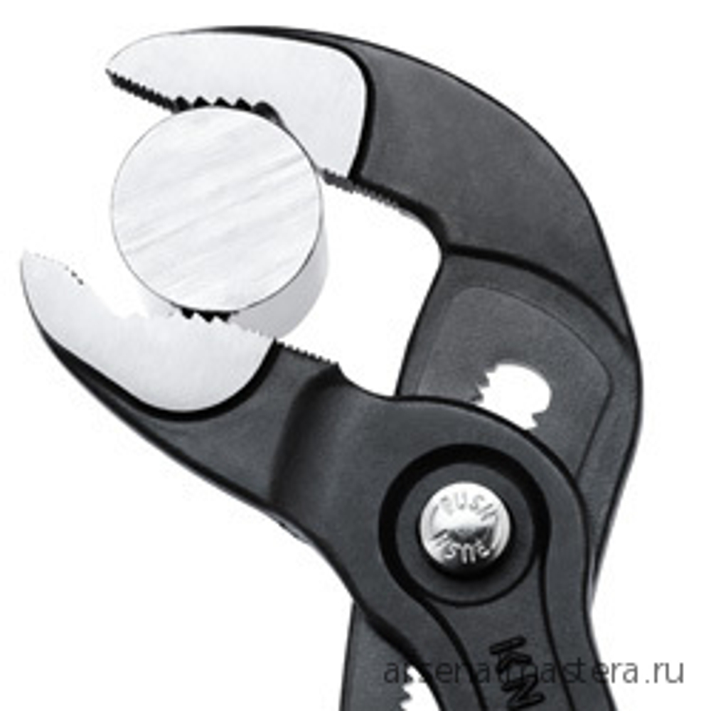 Клещи переставные COBRA 180 мм, зев 42 мм, фосфатированные, 2-комп ручки KNIPEX KN-8702180