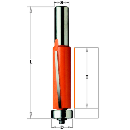Фреза обгонная (нижн. подш.) S12 D 19 x 38,1 CMT 906.692.11
