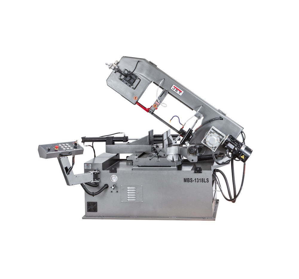 Новинка! Полуавтоматический ленточнопильный станок по металлу JET MBS-1318LS 380В 2,2 кВт JRM81318T