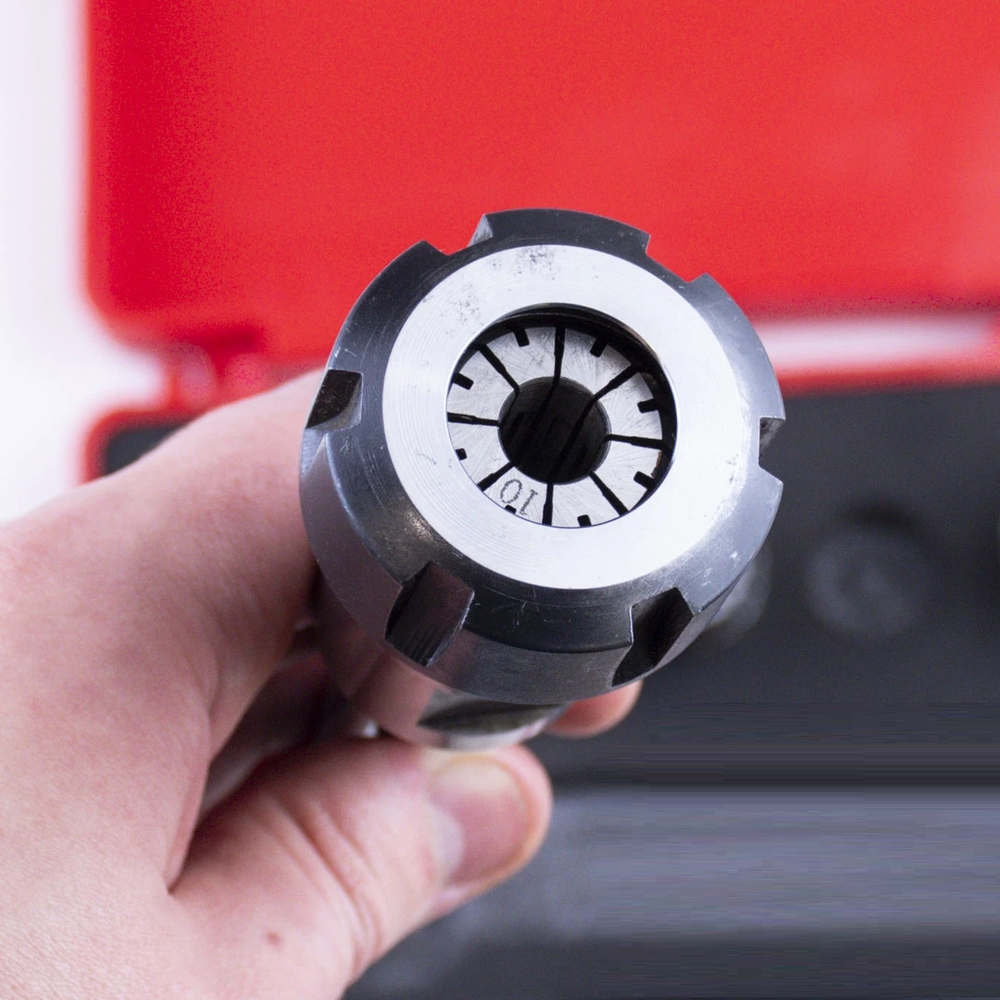 Новинка! Набор из 6 цанг с патроном GOLDRATIO ER25 х MT-2 3-16 мм, в кейсе М00024980