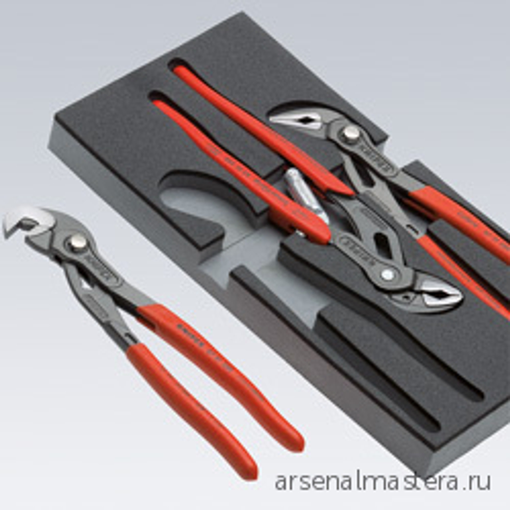 Набор прецизионных щипцов 6 шт SRZ для внутренних и внешних стопорных колец, в ложементе KNIPEX KN-002001V02