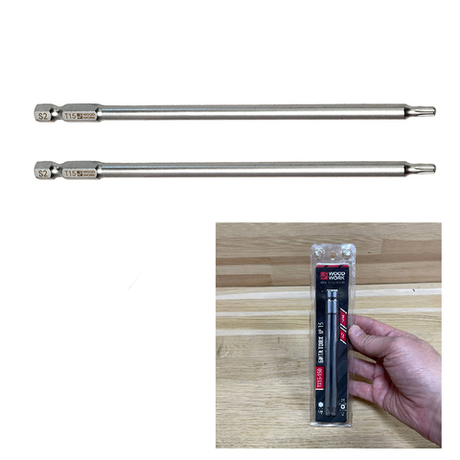Новинка! Набор бит 2 шт TORX-T15 №2 для саморезов, длина 150 мм WOODWORK TX15-150