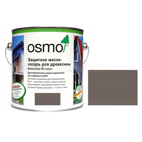 Защитное масло-лазурь для древесины для наружных работ OSMO 905 Патина 2,5 л Holzschutz Ol-Lasur Osmo-905-2,5 12100151