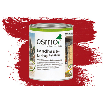 Непрозрачная краска для наружных работ Osmo 2311 красно-коричневая 0,75 л Landhausfarbe Osmo-2311-0.75 11400126