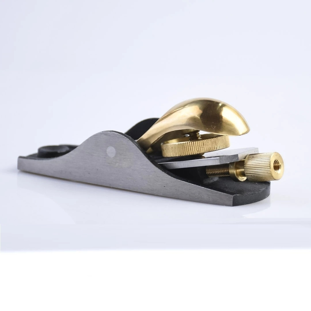 ХИТ! Рубанок N 102 Low Angle Block Plane для торцов и сучковатой древесины, доводки ласточкиных хвостов и др. высокоточных столярных работ GOLDRATIO М00023641
