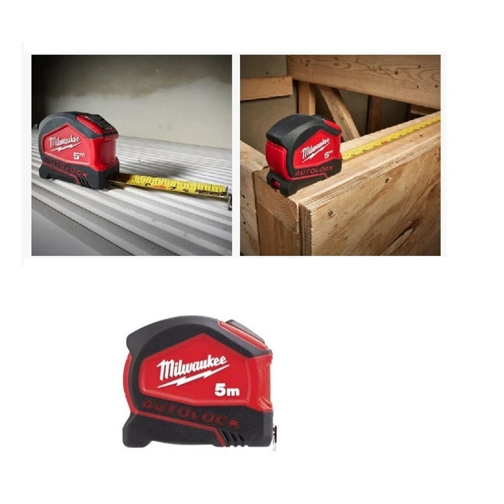 ХИТ! Рулетка 5 м ширина 25 мм MILWAUKEE Autolock 4932464663
