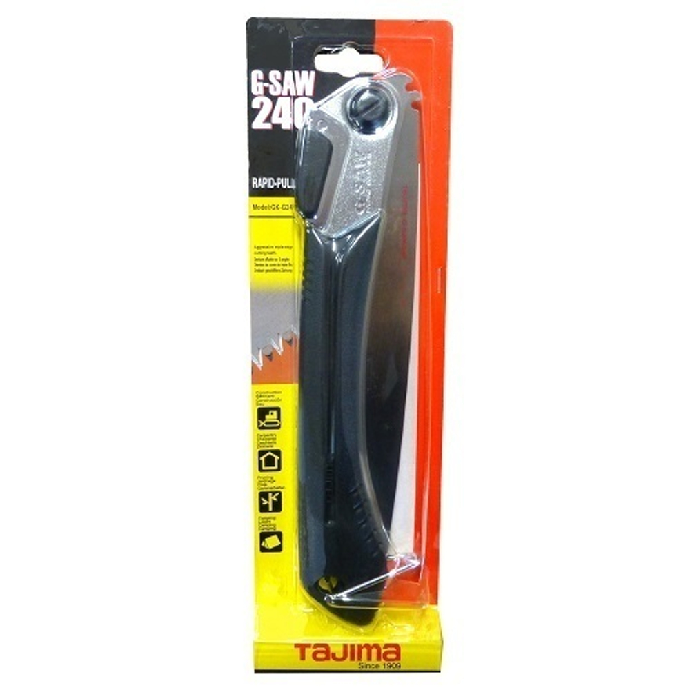 ХИТ! Пила японская складная TAJIMA Rapid-Pull G-Saw 240 мм 9 TPI GK-G240