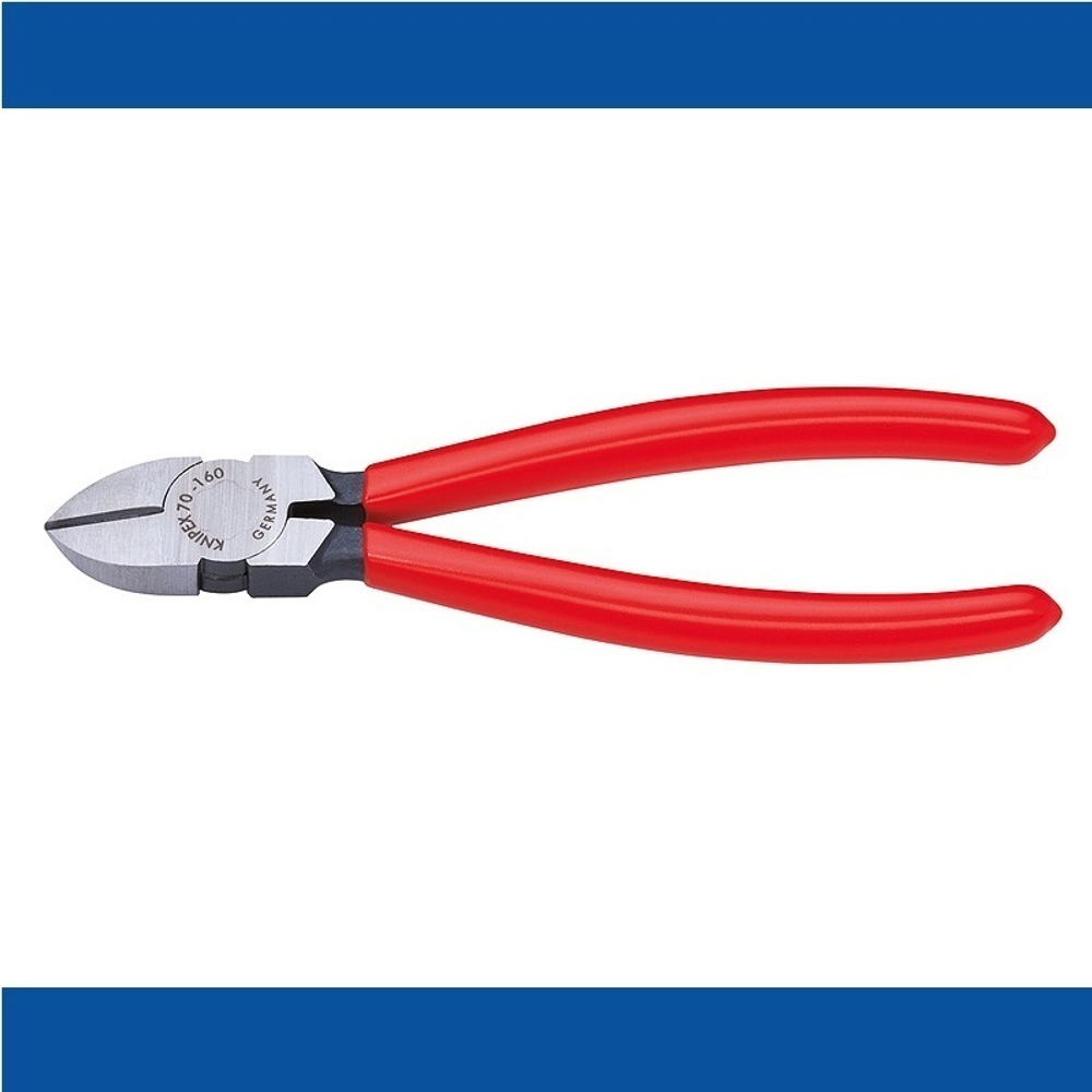Бокорезы 160 мм, фосфатированные, обливные ручки, 70 01 160 KNIPEX KN-7001160