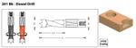 Новинка! Сверло глухое правое D 11 x 35  L 70 хвостовик 10 x 30 присадка Dimar 2010627