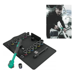 Новинка! Набор 16 предметов Трещотка WERA 8100 SB 12 Zyklop Comfort, переключатель реверса, 3/8", метрические размеры, в сумке - футляре WE-005530