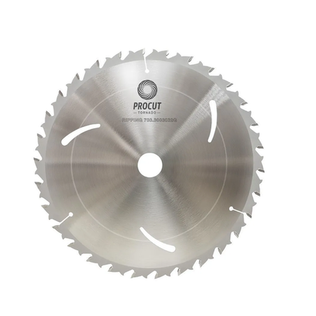 Новинка! Пильный диск PROCUT 255 x 32 x 3,2 / 2,2 Z30 TCG продольный рез по древесине, защита отдачи 703.2553230G