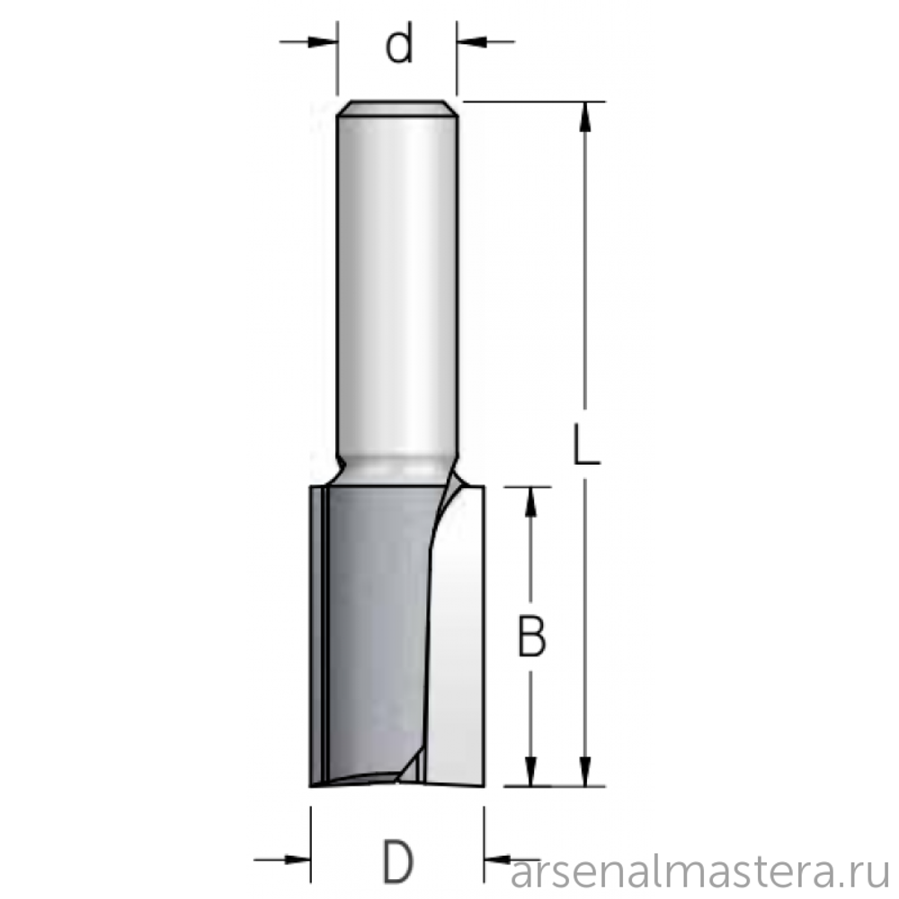 ХИТ! Фреза обгонная с нижним подшипником WPW 6.3 x 25 x 63 x 6 Z2 F240633