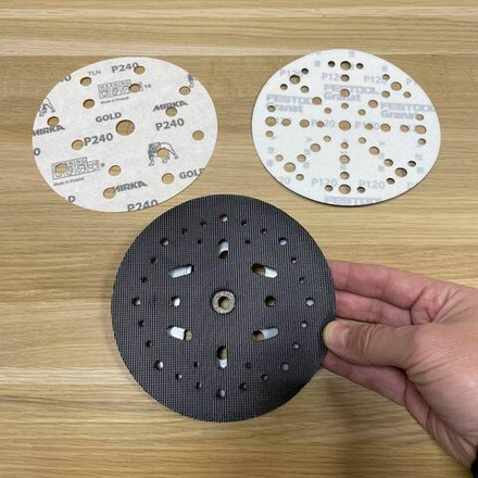 ХИТ! Опора / Шлифовальная подошва для крепления абразивного материала 150 мм подходит для Festool для R7303-150 MAXXT R7303-150SD