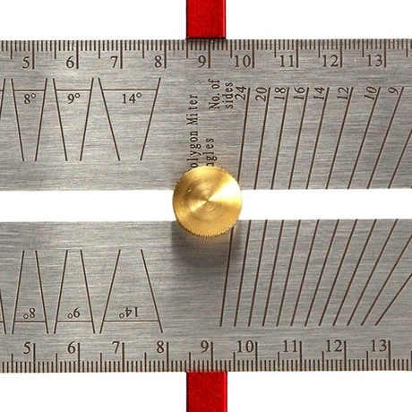 ХИТ! Шаблон универсальный для разметки ящичных шипов 180 мм WOODWORK MGR-001