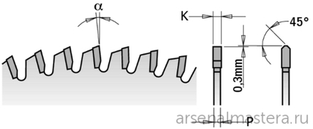 Диск пильный 350 x 30 x 3,5 / 2,5 10гр TCG Z108 CMT 281.108.14M