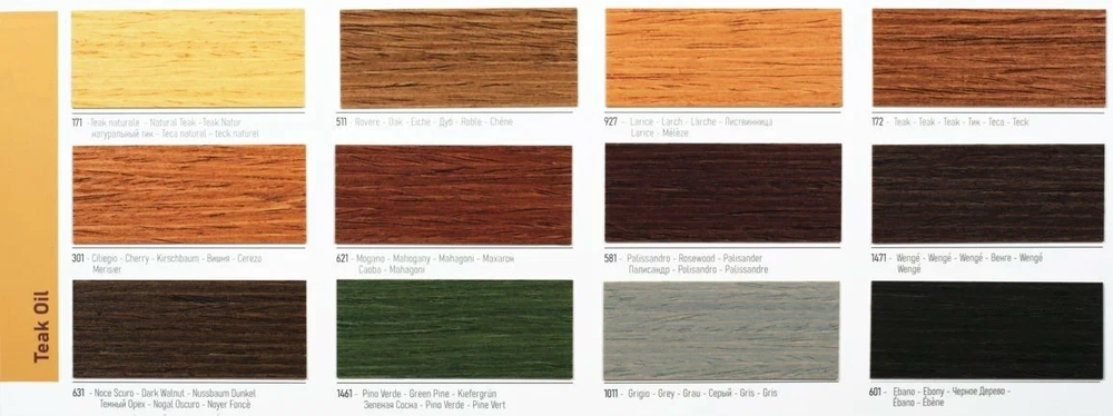 Новинка! Масло тиковое Borma Teak Oil 500 мл цвет 1011 серый, для всех типов деревянных поверхностей, для внутренних и наружных работ 0360-DS1011
