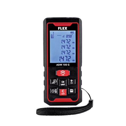 Новинка! Лазерный дальномер FLEX ADM 100 G, расчет длины, площади, объема, высоты 518964