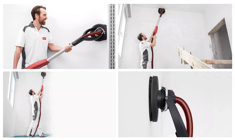 Новинка! Шлифовальная машина для стен и потолков Flex Giraffe GE 7 MH-X 230 / CEE с системой сменных головок, 710 Вт диск 225 мм в сумке 494496