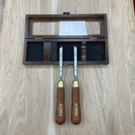 ХИТ! Набор из 2 косых столярных стамесок 12 мм (правая и левая) NAREX WOOD LINE PLUS 851662