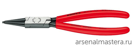 Щипцы 180 мм для внутренних стопорных колец, прямые губки, 19 - 60 мм, фосфатированные 44 11 J2 KNIPEX KN-4411J2