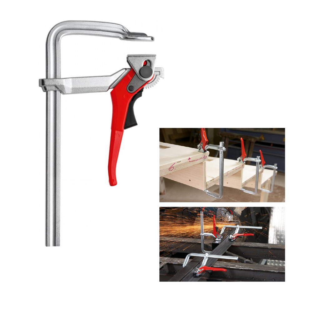 АКЦИЯ НОЯБРЬ 2025! Рычажная струбцина BESSEY classiX 160/80 мм, 7.5 кН, для работы с металлом и деревом BE-GSH16