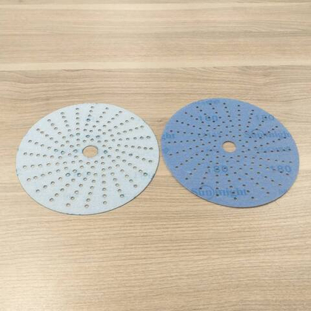 ХИТ! Шлифовальные круги 50 шт CERAMIC L712T 150 мм на липучке с мультипылеотводом P 180 SUNMIGHT 76510-50