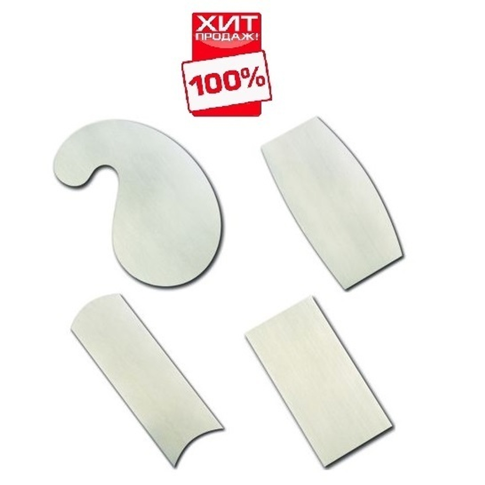 ХИТ! Цикли фигурные 4 шт Pax 0.8 мм TF PAX SHAPED SCRAPER SET М00005139