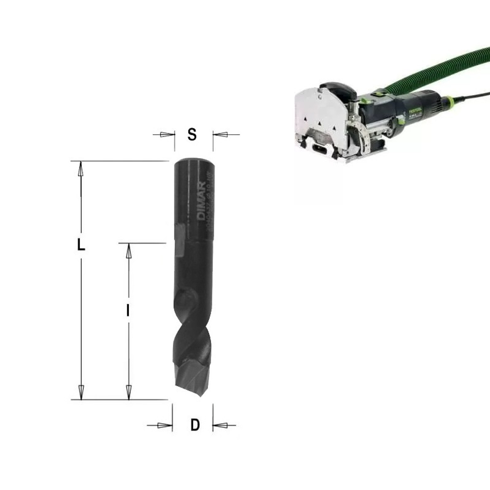 ХИТ! Фреза Domino DF 500 D 4 B 8,5 L 38,8 M 6 х 0,75 DIMAR 2040397