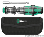 АКЦИЯ WERA ХИТ! Набор 6 предметов БИТЫ с отвёрткой-битодержателем, Kraftform Kompakt 28 с сумкой, 134491 WERA WE-134491