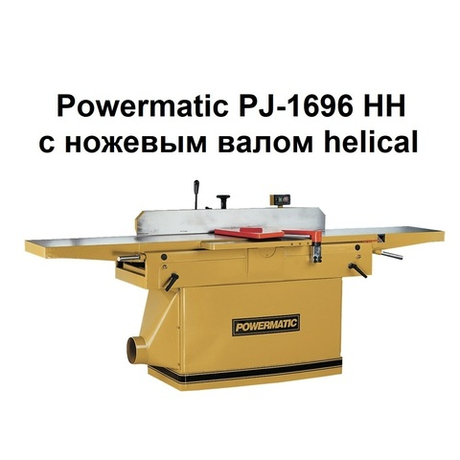 Фуговальный станок профессиональный с ножевым валом helical PJ-1696 HH 400 В 5,6 кВт Powermatic 1791283-RUHH