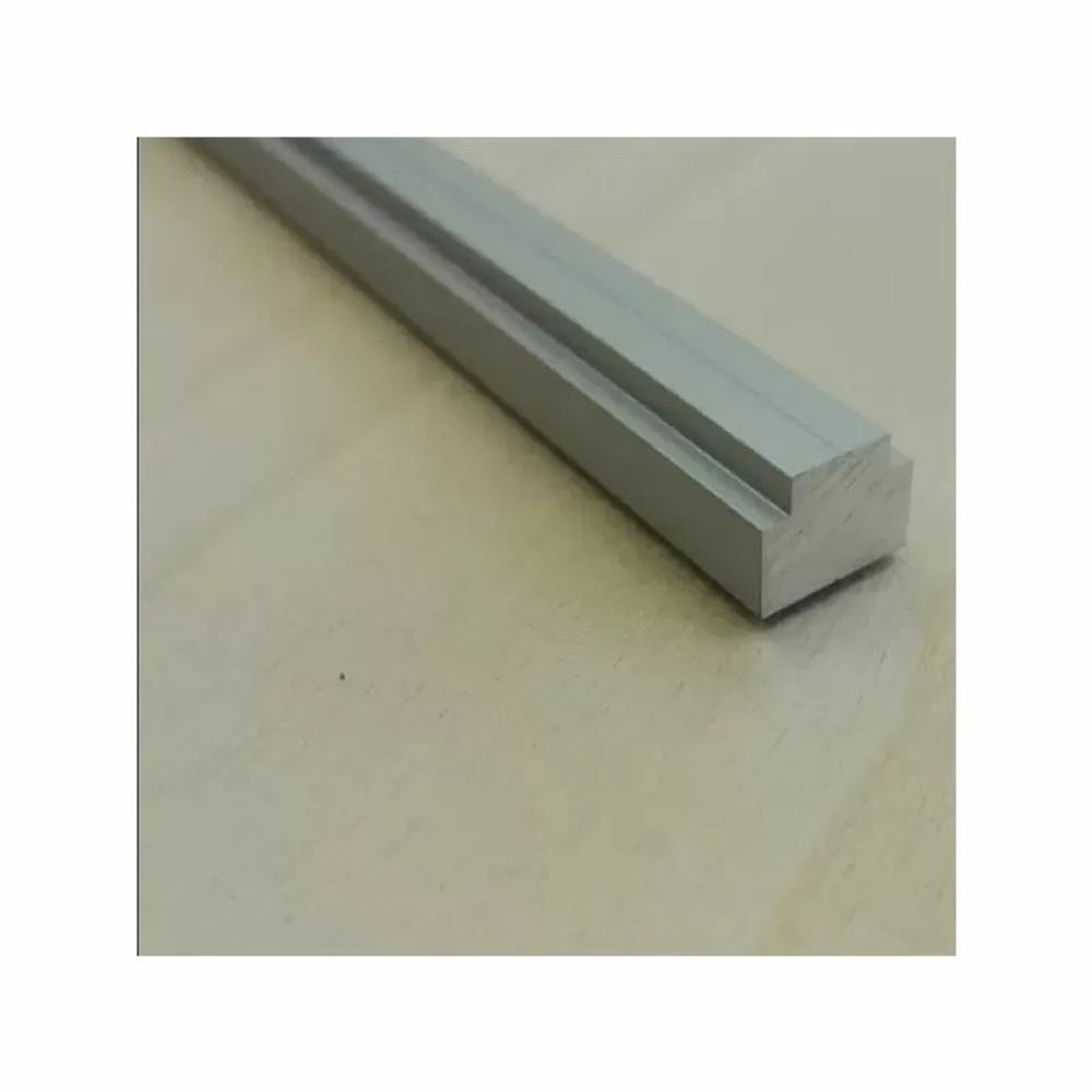 Новинка! Профиль ползуна PR алюминиевый WOODWORK 13,1 х 9,2 длина 1 м, цвет матовый серебристый для TR019, TR31, TR33, TR051, TR045, TR100, фрезерного стола 999.501.07 TR13.100