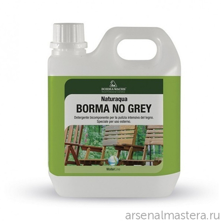 АКЦИЯ ЛЕТО 2025! Восстановитель цвета древесины No Grey 1 л для наружных и внутренних работ Borma SB5700