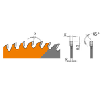 Новинка! Пильный диск Festool (цветные металлы, пластики) 216 x 30 x 2,6 / 2,2 5° TCG Z=40 CMT 284.216.40M