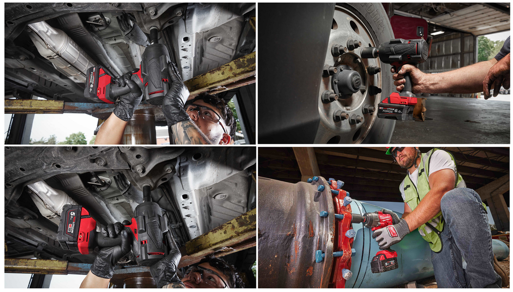 Новинка! Комплект в кейсе M18 FUEL FHIW2F12-502X: Аккумуляторный ударный гайковерт FHIW2F12 с фиксацией фрикционным кольцом ПЛЮС 2 шт Аккумулятор B5 5.0 Ач, Быстрозарядное устройство M12-18 FC Milwaukee 4933492783