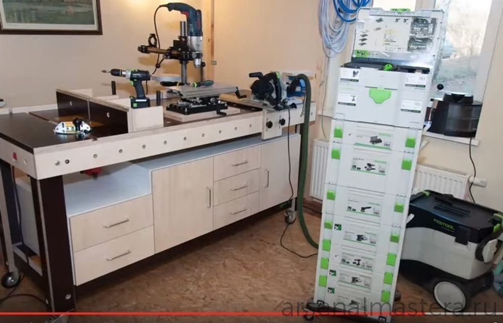Многофункциональный стол для мастерской - идея стола Festool MFT 3
