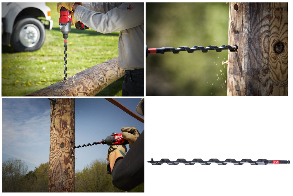 Новинка! Спиральное сверло по дереву, удлиненная серия Milwaukee IAD 22 x 460 мм 48136762