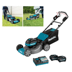 Новинка! КОМПЛЕКТ Газонокосилка самоходная аккумуляторная Makita XGT 53 см, 1,9 кВт, 40V, 2 Аккумулятора 5.0 Ач BL4080F, Быстрое зарядное устройство DC40RC LM002GT201