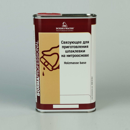 Связующее для шпаклевки Borma Holzmasse Base 5 л для внутренних работ, для заделки швов на паркете 0053