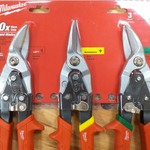 ХИТ! Набор ножниц 3 шт по металлу (45° Левый, Прямой и 45° Правый резы) METAL SNIPS SET - 3 PCS MILWAUKEE 48224533
