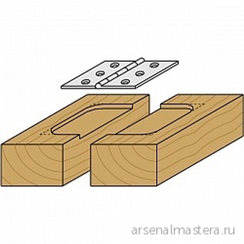 Фреза пазовая (Петли) (бреющий угол) S12 D 31,7 x 12,7 CMT 901.817.11