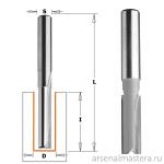 Фреза пазовая прямая S12 D12 I70 L110 CMT 912.1270