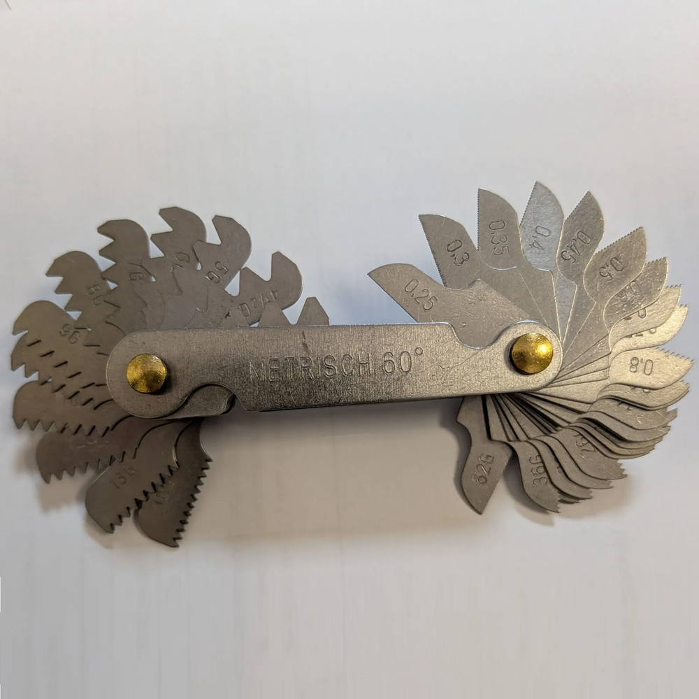 Новинка! Резьбомер Kinex М+W+G 58 шаблонов, шаг резьбы 0.25-6 мм, 4-62 TPI 1148