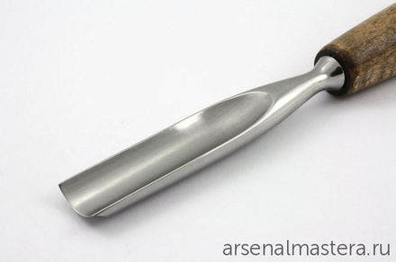 Профессиональный резец по дереву 125 х 4 мм (полукруглая стамеска N8, профиль острый 8265 х 04) Narex Profi 826504