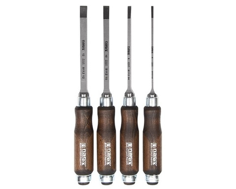 ХИТ! Набор из 4 шт профессиональных долот (4, 6, 10, 12 мм) Narex WOOD LINE PROFI в картонной коробке 863600