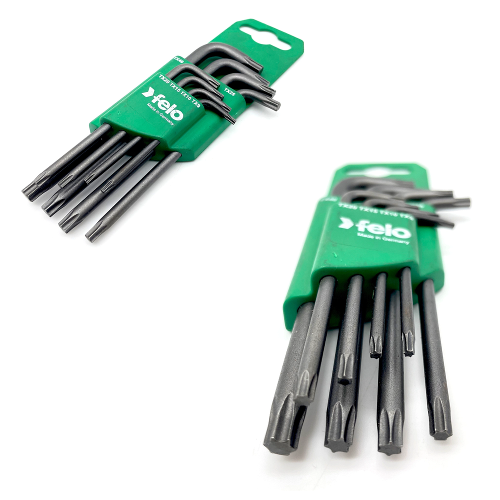 Новинка! Набор ключей Г-образных шестигранных 8 шт. Felo Torx T9-T40, пластиковый держатель 34888811
