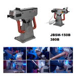 Новинка! Ленточный шлифовальный станок по металлу JET JBSM-150B 380В 3 кВт, с вытяжкой, 2 зоны обработки, шлифлента 150х2000 мм, для снятия заусенцев, зачистки сварных швов, шлифовка поверхностей заготовок, готовых деталей JRM3150T