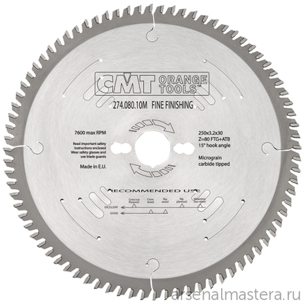 Диск пильный 300 x 30 x 3,2 / 2,2 15 1FTG 4ATB Z100 CMT 274.100.12M