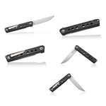 Новинка! Нож японский складной Tojiro Hatamoto, сталь D2, 1000 грит, рукоять углеродное волокно, клинок 96 мм HFK-2462